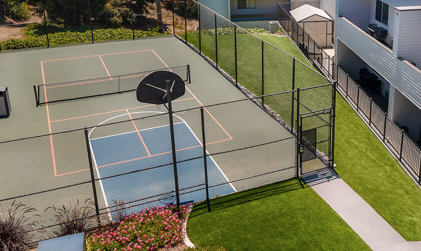 pickle ball and basketball court