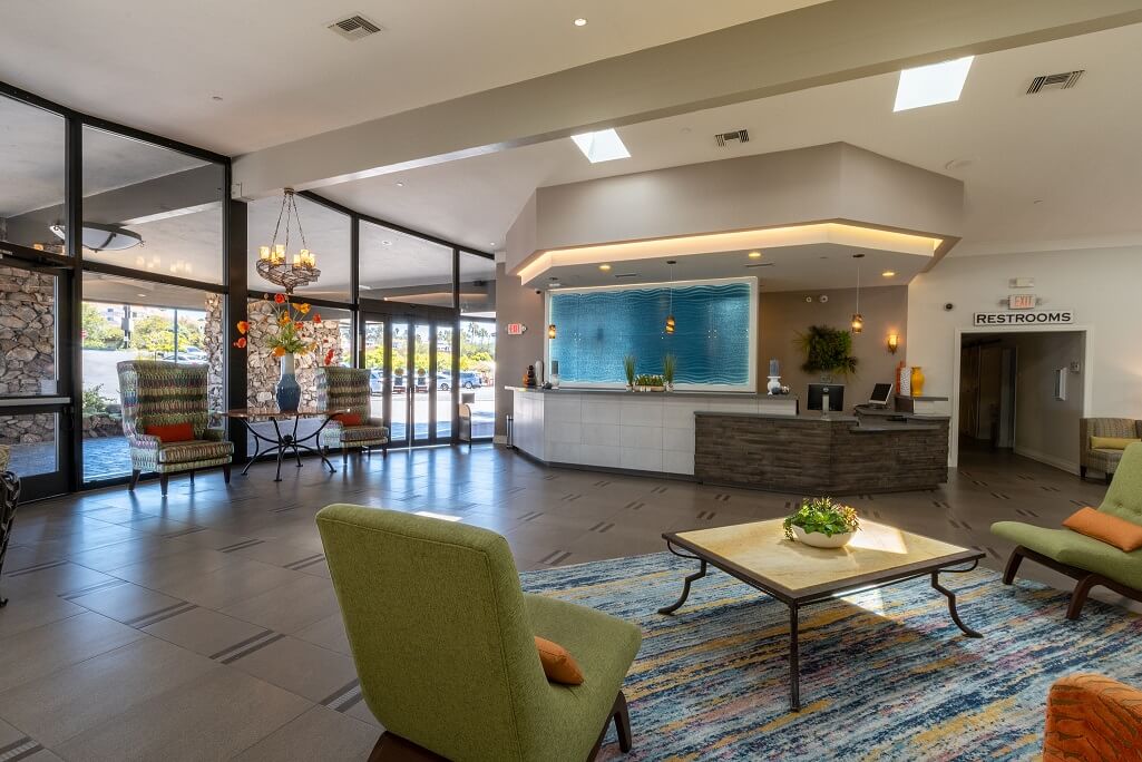 Front Desk in the Lobby